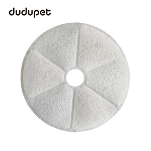 Dudupet – unité filtrante pour distributeur d'eau pour animaux de compagnie, paquet de 6, rond, blanc, facile à nettoyer, pour chiens et chats - Product Image 3