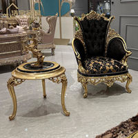 Canapé de Salon Royal Officiel Classique Turc en Bois pour Villa, Appartement, Hôtel, Ensemble Arabe sur Mesure, Prix Usine