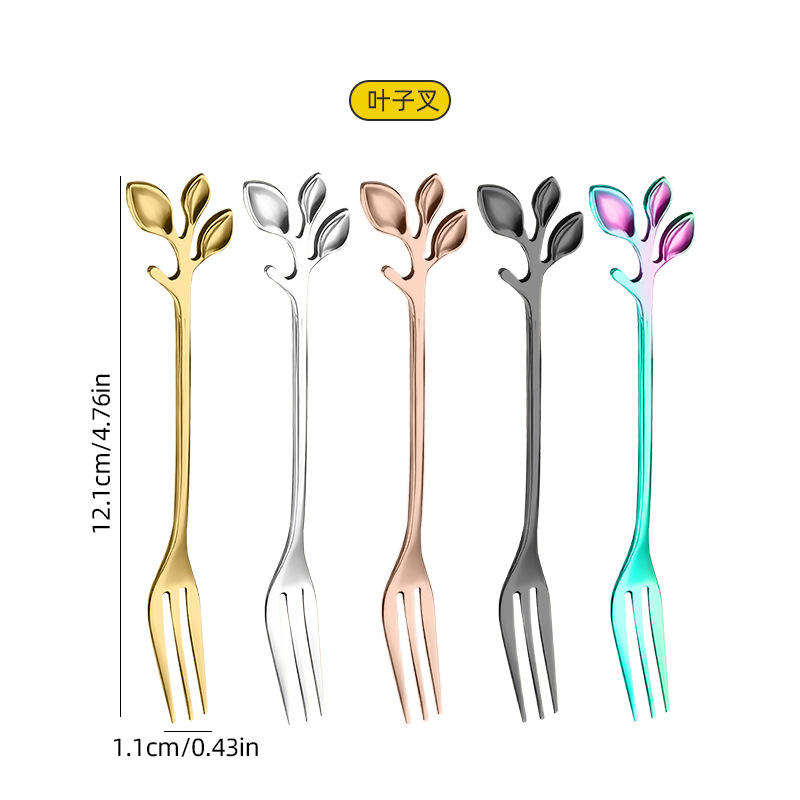 Fourche à feuilles noires