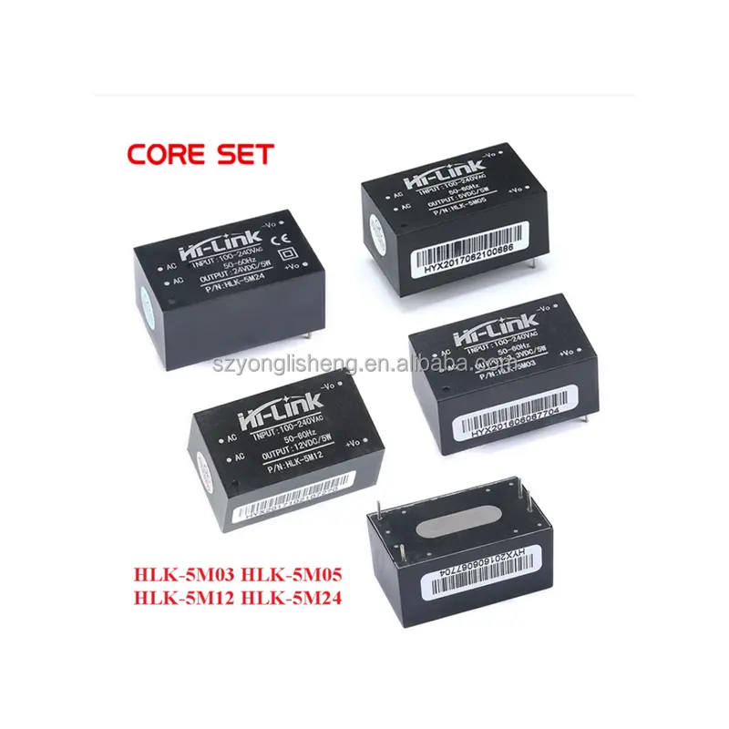 AC-DC 220V כדי 5V 3.3V 12V 24V 5W 5V 700mA אספקת חשמל מודול AC DC צעד למטה באק מודול HLK-5M03 HLK-5M05 HLK-5M12 HLK-5M24