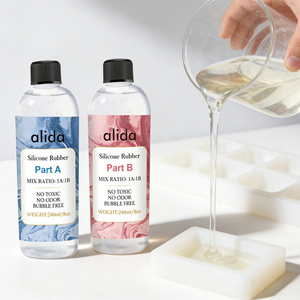 <span class=keywords><strong>Alida</strong></span> Gomma Siliconica Liquida per Stampi con Rapporto di Miscelazione 1:1, Colla Flessibile per Creazioni in Resina e Gioielli - Product Image 2