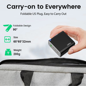 <span class=keywords><strong>Cargador</strong></span> GaN TKT de 100 W con Luz LED, QC3.0, Carga Rápida Universal Dual, Tipo-C, USB-A, Adaptador de Carga para Teléfono, Laptop Inteligente - Product Image 3