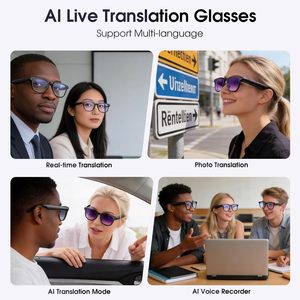 Gafas Inteligentes con Cámara, Gafas con Cámara de 8MP <span class=keywords><strong>para</strong></span> Vlogs, Viajes y Trabajo, Gafas de Sol con Grabación de Video 4K <span class=keywords><strong>para</strong></span> Hombres y Mujeres - Product Image 2