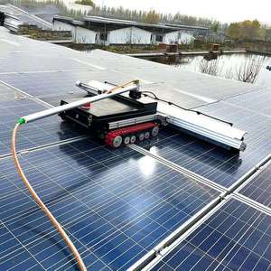 Robot de nettoyage de panneau solaire pour prix <span class=keywords><strong>panneaux</strong></span> automatique propre vente module de commerce de machine agricole toit <span class=keywords><strong>autonome</strong></span> sec avec navette - Product Image 4