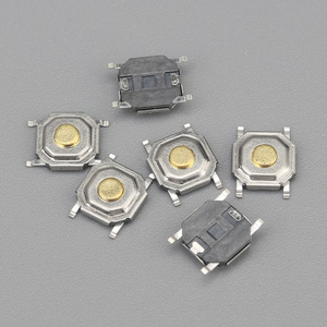 Interrupteur Tactile Miniature en Laiton et Plastique 5.2*5.2 <span class=keywords><strong>PPA</strong></span> LCP, Interrupteur Momentané à 4 Broches, Micro-interrupteur 1NO Électronique - Product Image 4