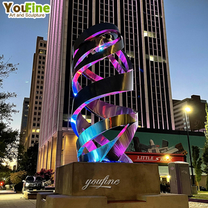 Chiếu sáng nghệ thuật Công Viên công cộng đêm cảnh quan ánh sáng 3D thép không gỉ điêu khắc - Product Image 2