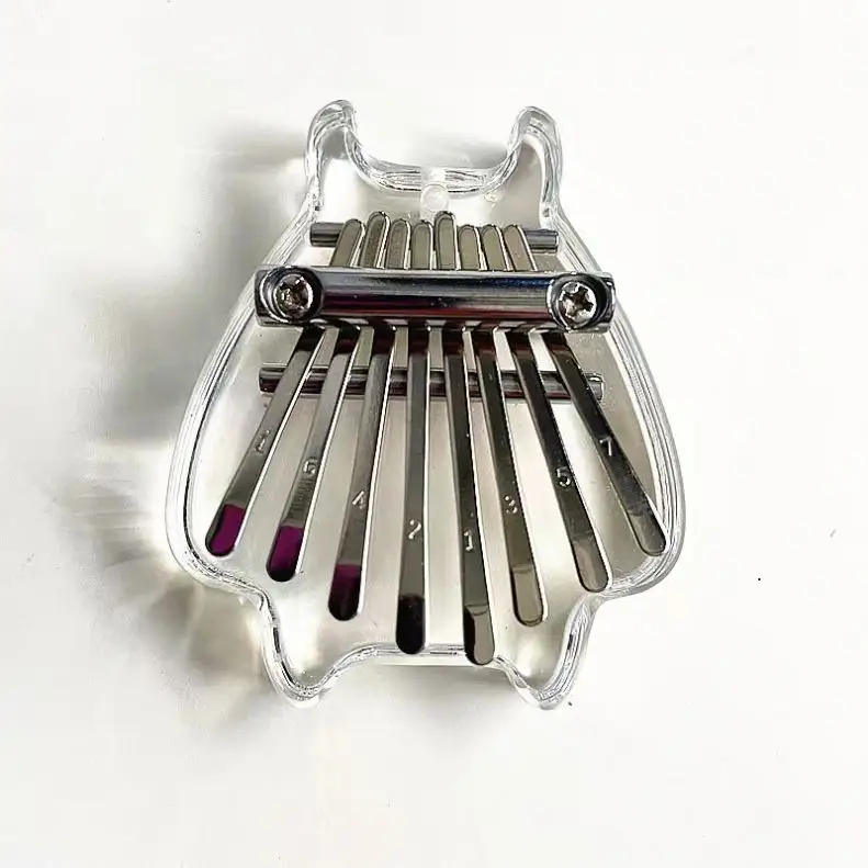 Mini 8 tasti carino pollice pianoforte accessorio ciondolo regalo principianti tastiera portatile musica novità e regali 8Key Thumb Piano