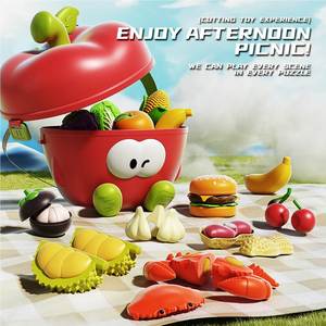 Jeu de puzzle éducatif <span class=keywords><strong>pour</strong></span> enfants, simulation de fruits et légumes à découper en 23 pièces, jouets d'apprentissage précoce multi-scènes - Product Image 3