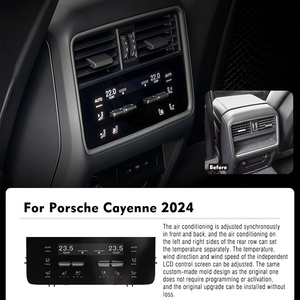 Écran tactile de climatisation arrière Navihua pour Porsche Cayenne 958 92A 2024 - Panneau LCD de modification pour climatisation arrière 4 zones - Product Image 4
