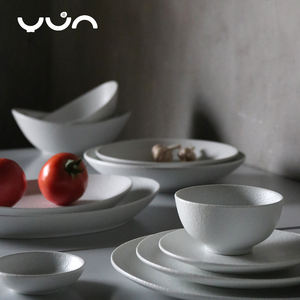 Juego de cuencos de cerámica blanco mate, vajilla de porcelana para fruta, ensalada, cereales, tazones para servir - Product Image 5