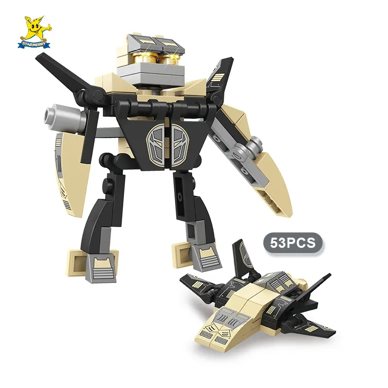 SM310A Transformation Robot Capsule Toy Puzzle Building Block Toys For Preschool Kids