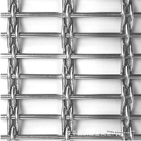 Maille décorative pour mur extérieur Tête de porte Rideau de plafond Grillage laminé en verre pour mur Grillage en acier