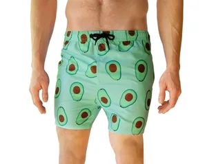 Produzione Logo stampa costumi da bagno disegnare cordoncino vita nuoto Surf pantaloni Designer costume da bagno tavola da pesca pantaloncini da Surf per uomo