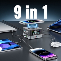 Cargador de Escritorio GaN de 200w - Carga Rápida Inteligente, Alta Potencia, Multi-puerto, Universal para Teléfonos y Tabletas