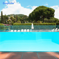 Offre Spéciale piscine transparente en acrylique transparent, design personnalisé de luxe