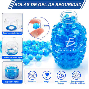 Hydrogel <b>Gun</b> Rechargeable <b>Toy</b> Rifle Blue Automatic Water Gel Shooter Outdoor Play - Product Image 5