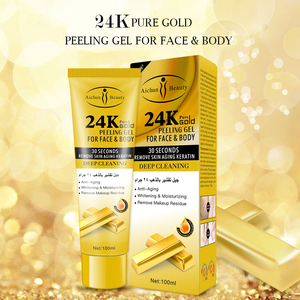 Aichunbeauty Hot Bán 24K vàng Tẩy Tế Bào Chết Cơ thể chà dưỡng ẩm tự nhiên tẩy tế bào chết chà mặt sử dụng hàng ngày sản phẩm chăm sóc da - Product Image 2