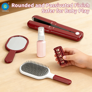 Juego de Juguetes de Belleza de Plástico <span class=keywords><strong>para</strong></span> Niños Pequeños, Set de Peluquería con Plancha, Música, Luz, Peine, Espejo y Maquillaje - Product Image 3