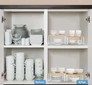 Hot Selling Modern Standing Type Bamboo Iron Cabinet <strong>Shelf</strong> Organizer 4 Pack Spice Racks <strong>Top</strong> Organizers Kitchen <strong>Counter</strong> <strong>Shelves</strong> - Product Image 3