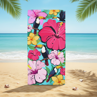 Yabee Rectangle Beach Towel Soft Comfortable Quick Dry Sand Free Photo Printed All-Season