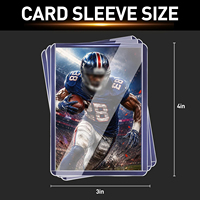 Prime Fit P178 35pt Top Loaders Cards Premium 3x4 Inch Trading Card Clear PVC Protectors Sleeves with UV Protection