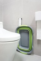 Baignoire pliable pour bébé en silicone gris écologique sans couvercle pour une utilisation en intérieur