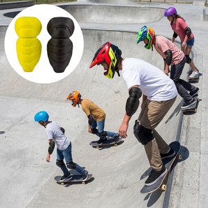 Rodilleras de EVA, Equipo de Protección para Patinaje, Ajuste Universal para Todas las Estaciones, Amarillo y Negro - Product Image 1