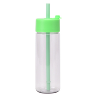 Nouvelle gourde en plastique Tritan avec paille, pour perles, 740 ML, style minimaliste américain, portable