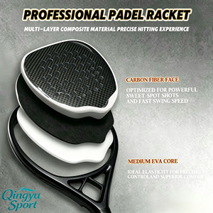 Raqueta de Pádel Profesional QINGYU SPORT de Carbono 3K, Raqueta de Pádel Personalizada con Espuma EVA para Tenis Playa, Raqueta de Pádel en Stock - Product Image 2