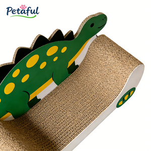 Großhandel Haustier-Spielzeug Komfortables Kratzfestes Niedliches Dinosaurier-Sofa Katzen-Kratzbrett Maßgefertigter Katzen-Kratzbaum für Sofa und <span class=keywords><strong>Couch</strong></span> - Product Image 4