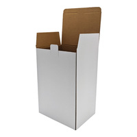 Carpeta de cartón corrugado con logo personalizado al por mayor para electrónica de consumo, bajo MOQ, con esponja grabada en relieve y cierre a presión en la parte inferior, ecológica.