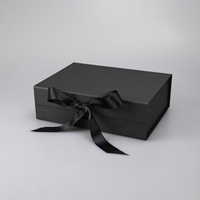 Boîtes pliables de luxe pour cosmétiques d'anniversaire, personnalisables avec logo, en carton rigide, avec ruban, pour emballage cadeau de parfums et fragrances
