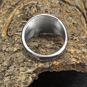 Men's Titanium Steel <b>Ring</b> Vintage Thor Hammer Hip Hop Style Geometric Cross Design Gift Jewelry - Product Image 4