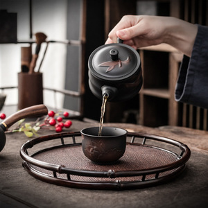 Zitao Teapot Purple Clay Handcrafted Xishi Shape With Lid Kung Fu <b>Tea</b> <b>Set</b> - Product Image 4