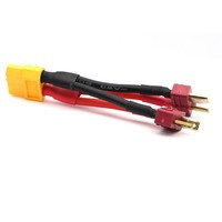 Connecteur mâle parallèle AMASS antidérapant T-Plug XT60 14AWG pour aviation, câble d'extension d'accessoire de modèle RC authentique