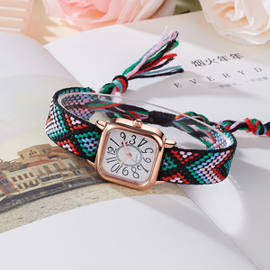 Nouvelle montre pour femme avec bracelet tissé, montre à quartz élégante - Product Image 2