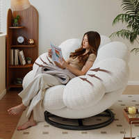 Fauteuil d'appoint en velours rembourré pour salon, balancelle à bascule avec pieds en acier inoxydable, coussin moelleux en éponge, mobilier de loisirs pour appartement