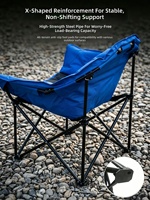 Chaise de camping pliante chauffante robuste avec USB, siège rembourré réglable en température pour l'hiver, la pêche, les pique-niques, la terrasse, le jardin et la cour.