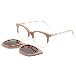 G5701 Nuevo Diseño de Montura de Acetato <span class=keywords><strong>con</strong></span> <span class=keywords><strong>Clip</strong></span> Sobrepuesto de Acetato Gafas de Sol Cuadradas <span class=keywords><strong>con</strong></span> <span class=keywords><strong>Clip</strong></span> Polarizado Magnético Fuerte - Product Image 4