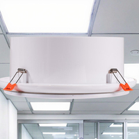Vanne d'air à disque rond en plastique ABS de style industriel de haute qualité registres et grilles de système HVAC-évent de diffuseur circulaire