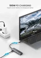Adaptador Multipuerto UGREEN CM136 USB C Hub 5 en 1, 4K-HDMI, Entrega de Energía de 100W, 3 Puertos de Datos USB 3.0, Velocidad de Transferencia de 5Gbps