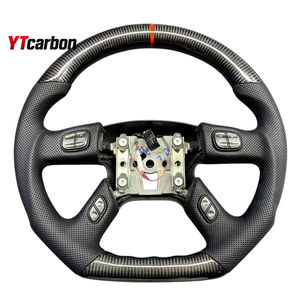 ह्यूमर H2 Silverado Tahoo उपनगरीय सियाएस्केड यूकन ऑटो पार्ट्स रेसिंग शैली कस्टम कार्बन फाइबर स्टीयरिंग व्हील - Product Image 3
