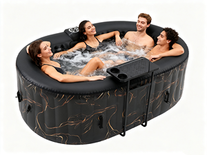 Bain à remous <span class=keywords><strong>gonflable</strong></span> en PVC personnalisé <span class=keywords><strong>Spa</strong></span> extérieur 2 personnes Portable Pliable Design moderne avec accessoires - Product Image 4