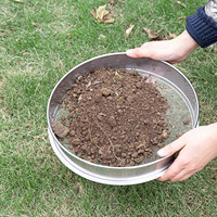 Tamis à sol en acier inoxydable, tamis à mailles, filtre à sable, outil de jardinage pour bonsaï