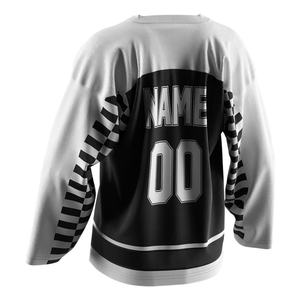 Camiseta Deportiva de Manga Larga con Cuello en V para Hombre, Talla Grande, Uniforme de Equipo, Jersey de Hockey Europeo Económico - Product Image 4