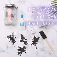 Enfants Jouets Éducatifs 2025 Personnalisé DIY Licorne Fée Lanterne Dinosaure Terrarium Mason Jar Artisanat Kit DIY LED Veilleuse pour Garçons