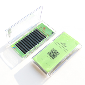 GLAMLASH Etiqueta privada personalizada Extensión de pestañas Ventilador prefabricado Pestañas de trébol 3D suaves naturales Extensiones de pestañas en forma de W - Product Image 5