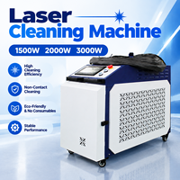 Nettoyeur laser à fibre portatif 1500W 2000W 3000W, nettoyeur laser continu pour l'élimination de la rouille, de la peinture et de l'huile