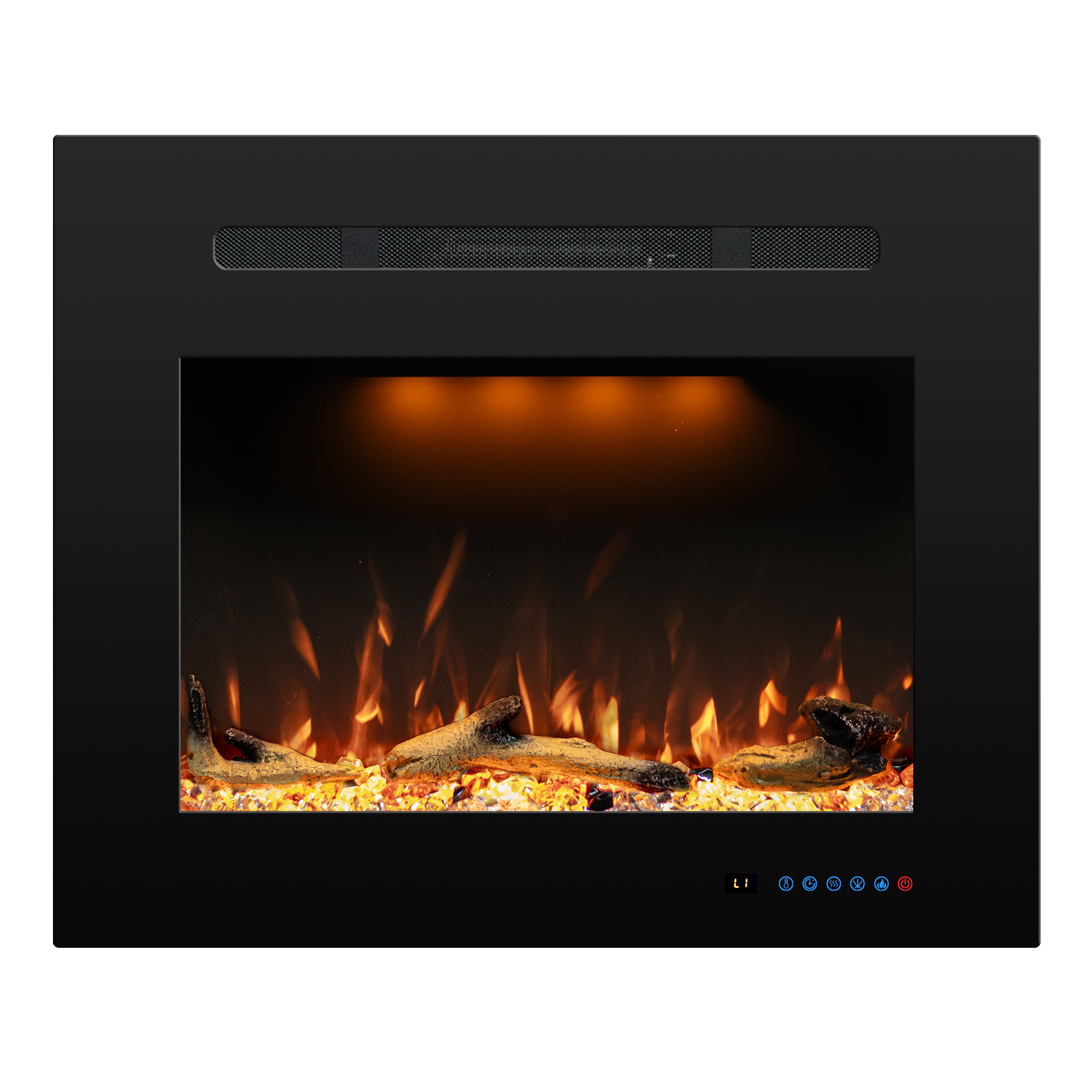 Dreamflame 30 "camino elettrico decorativo con fiamma artificiale LED telecomando fuoco luogo riscaldatore