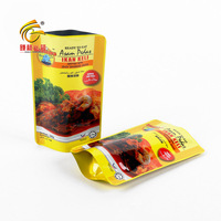 Sachet de cuisson haute température en plastique laminé de 100 ml, personnalisé avec impression par gravure, compatible micro-ondes, qualité alimentaire
